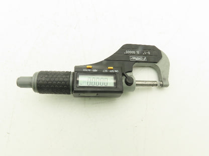 Fowler 54-860-001-1 Digital Outside Micrometer 0-1" 25mm Flat Anvil & Spindle