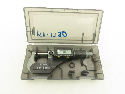 Fowler 54-860-001-1 Digital Outside Micrometer 0-1" 25mm Flat Anvil & Spindle