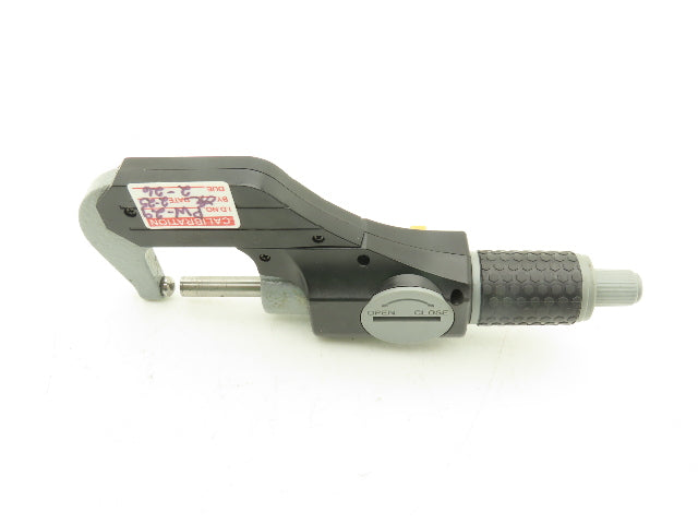 Fowler 54-860-001-1 Digital Outside Micrometer 0-1" 25mm Ball Anvil Flat Spindle