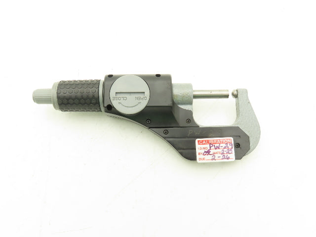 Fowler 54-860-001-1 Digital Outside Micrometer 0-1" 25mm Ball Anvil Flat Spindle