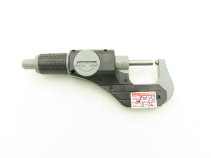 Fowler 54-860-001-1 Digital Outside Micrometer 0-1" 25mm Ball Anvil Flat Spindle