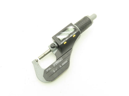 Fowler 54-860-001-1 Digital Outside Micrometer 0-1" 25mm Ball Anvil Flat Spindle