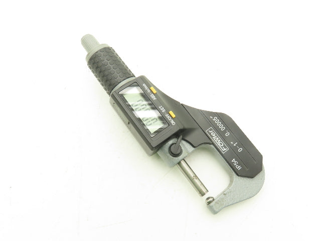 Fowler 54-860-001-1 Digital Outside Micrometer 0-1" 25mm Ball Anvil Flat Spindle
