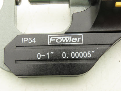 Fowler 54-860-001-1 Digital Outside Micrometer 0-1" 25mm Ball Anvil & Spindle