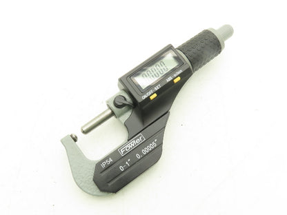 Fowler 54-860-001-1 Digital Outside Micrometer 0-1" 25mm Ball Anvil & Spindle