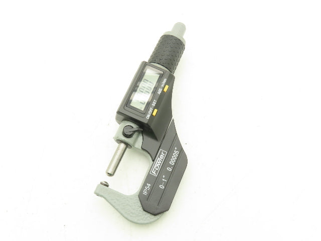 Fowler 54-860-001-1 Digital Outside Micrometer 0-1" 25mm Ball Anvil & Spindle