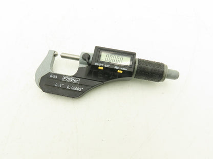 Fowler 54-860-001-1 Digital Outside Micrometer 0-1" 25mm Ball Anvil & Spindle