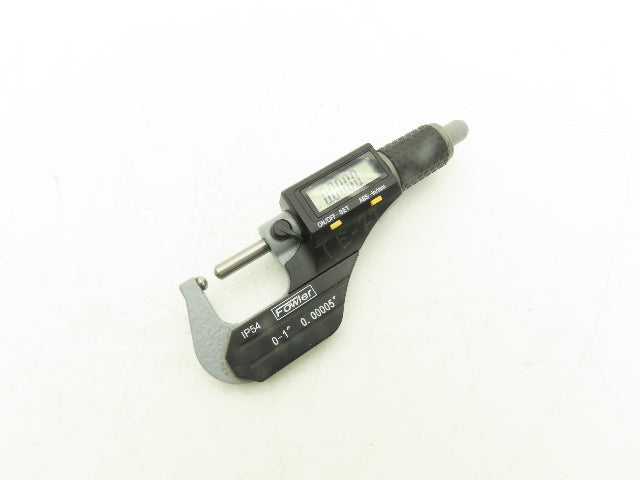 Fowler 54-860-001-1 Digital Outside Micrometer 0-1" 25mm Ball Anvil & Spindle