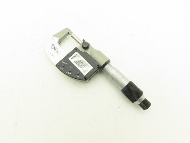 Fowler 74-815-001-2 Digital Outside Micrometer 0-1" 25mm Flat Anvil & Spindle