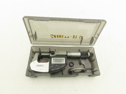 Fowler 74-815-001-2 Digital Outside Micrometer 0-1" 25mm Flat Anvil & Spindle