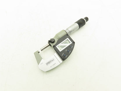 Fowler 74-815-001-2 Digital Outside Micrometer 0-1" 25mm Flat Anvil & Spindle