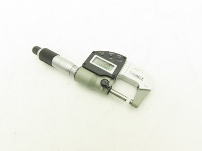 Fowler 74-815-001-2 Digital Outside Micrometer 0-1" 25mm Flat Anvil & Spindle