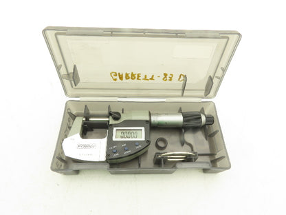 Fowler 74-815-001-2 Digital Outside Micrometer 0-1" 25mm Flat Anvil & Spindle