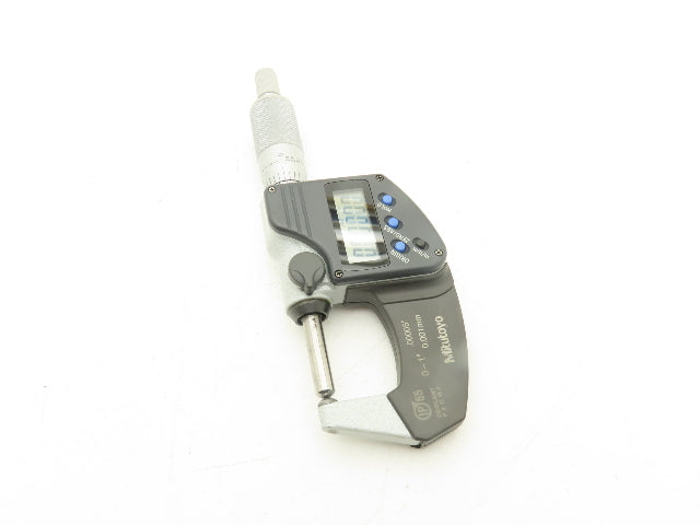 Mitutoyo 395-371 Digimatic Spherical Micrometer 0-1" 25mm Range Ball Anvil