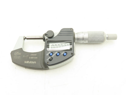 Mitutoyo 395-371 Digimatic Spherical Micrometer 0-1" 25mm Range Ball Anvil