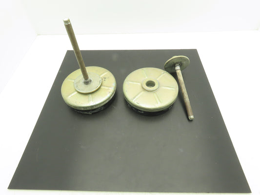 Studded Leveling Feet 8" Base Pad 7-5/8" Stud 11/16" x 9-3/4" Lot of 2