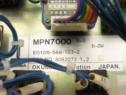 Okuma MPN7000M-S HMI Operator Interface Push Button Panel E0105-566-103-3
