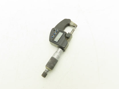Mitutoyo 293-340-30 Digimatic Micrometer 0-1" 25mm Range Flat Anvil