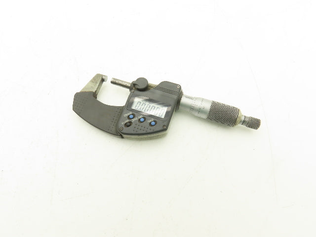 Mitutoyo 293-340-30 Digimatic Micrometer 0-1" 25mm Range Flat Anvil