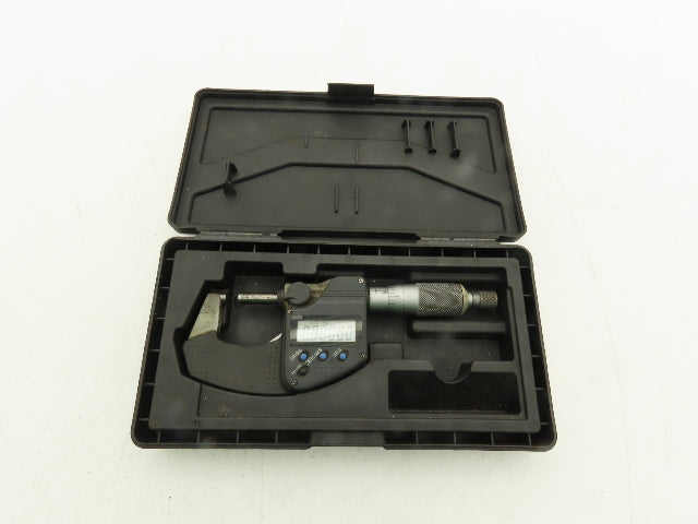 Mitutoyo 293-340-30 Digimatic Micrometer 0-1" 25mm Range Flat Anvil