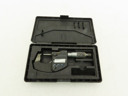 Mitutoyo 293-340-30 Digimatic Micrometer 0-1" 25mm Range Flat Anvil