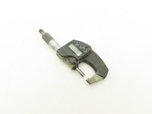 Mitutoyo 293-340-30 Digimatic Micrometer 0-1" 25mm Range Flat Anvil