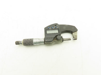 Mitutoyo 293-340-30 Digimatic Micrometer 0-1" 25mm Range Flat Anvil