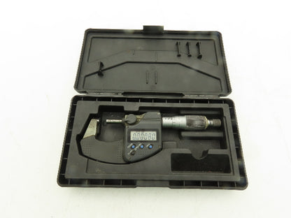 Mitutoyo 293-340-30 Digimatic Micrometer 0-1" 25mm Range Flat Anvil