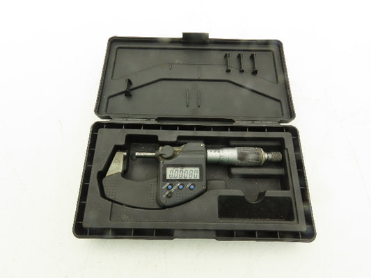 Mitutoyo 293-340-30 Digimatic Micrometer 0-1" 25mm Range Flat Anvil