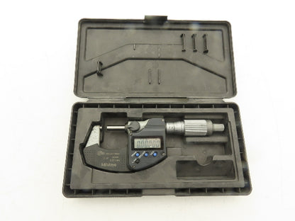 Mitutoyo 293-344-30 Digimatic Micrometer 0-1" 25mm Range Flat Anvil