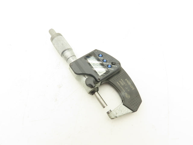 Mitutoyo 293-344-30 Digimatic Micrometer 0-1" 25mm Range Flat Anvil
