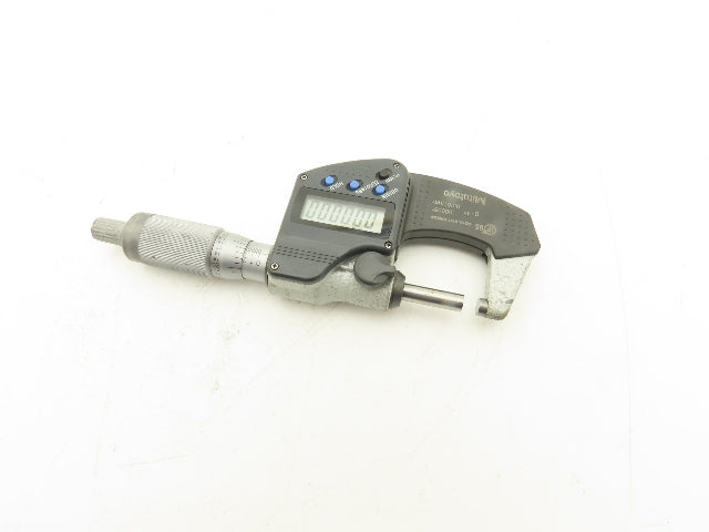 Mitutoyo 293-344-30 Digimatic Micrometer 0-1" 25mm Range Flat Anvil