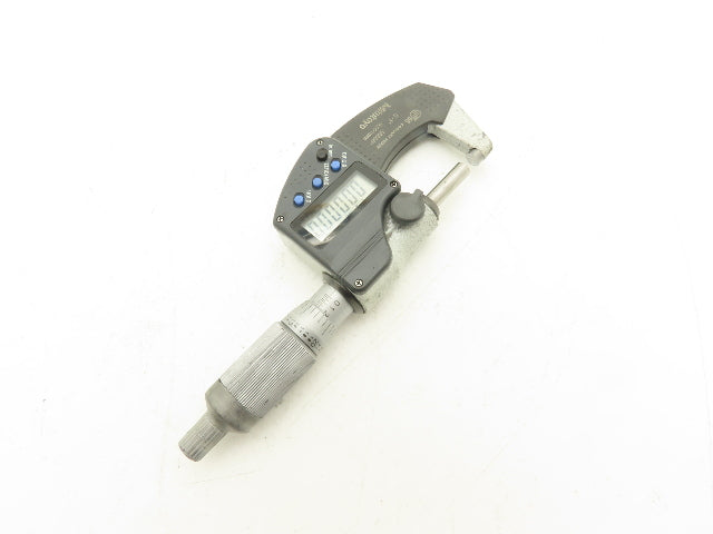 Mitutoyo 293-344-30 Digimatic Micrometer 0-1" 25mm Range Flat Anvil