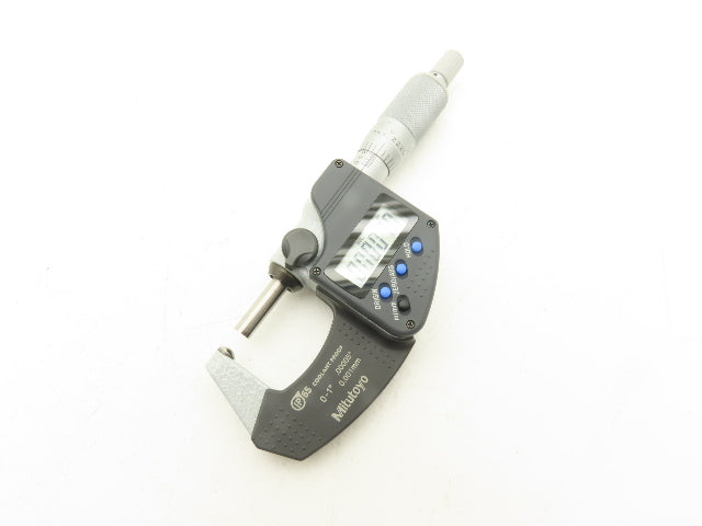 Mitutoyo 395-351-30 Digimatic Spherical Micrometer 0-1" 25mm Range Ball Anvil