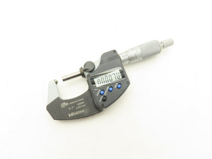 Mitutoyo 395-351-30 Digimatic Spherical Micrometer 0-1" 25mm Range Ball Anvil