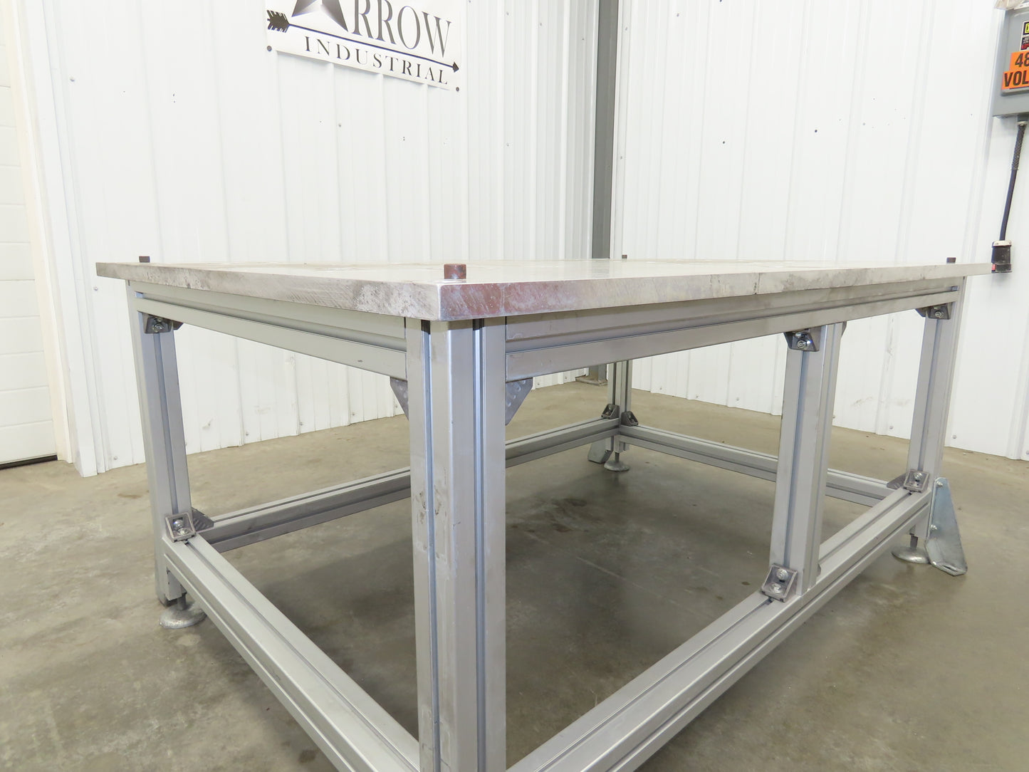 1" Aluminum Top Welding Work Bench Machine Fab Table 61-1/2"W 42"D 28-1/2"H