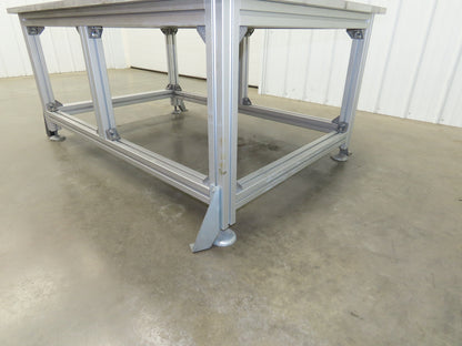 1" Aluminum Top Welding Work Bench Machine Fab Table 61-1/2"W 42"D 28-1/2"H
