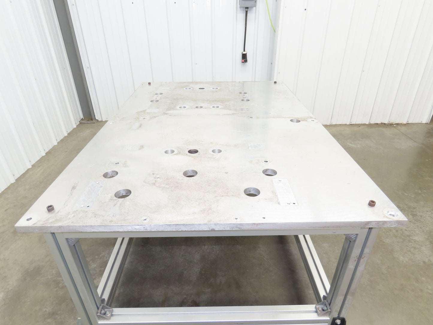 1" Aluminum Top Welding Work Bench Machine Fab Table 61-1/2"W 42"D 28-1/2"H