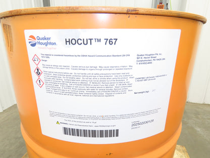 Quaker Houghton Synthetic Metal Removal Fluid Milling Coolant 54 Gallon Drum