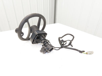 Hyster 8808585 Forklift Steering Wheel & Bracket Assembly Removed From E80XN
