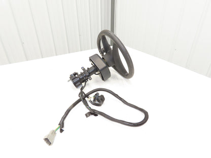 Hyster 8808585 Forklift Steering Wheel & Bracket Assembly Removed From E80XN