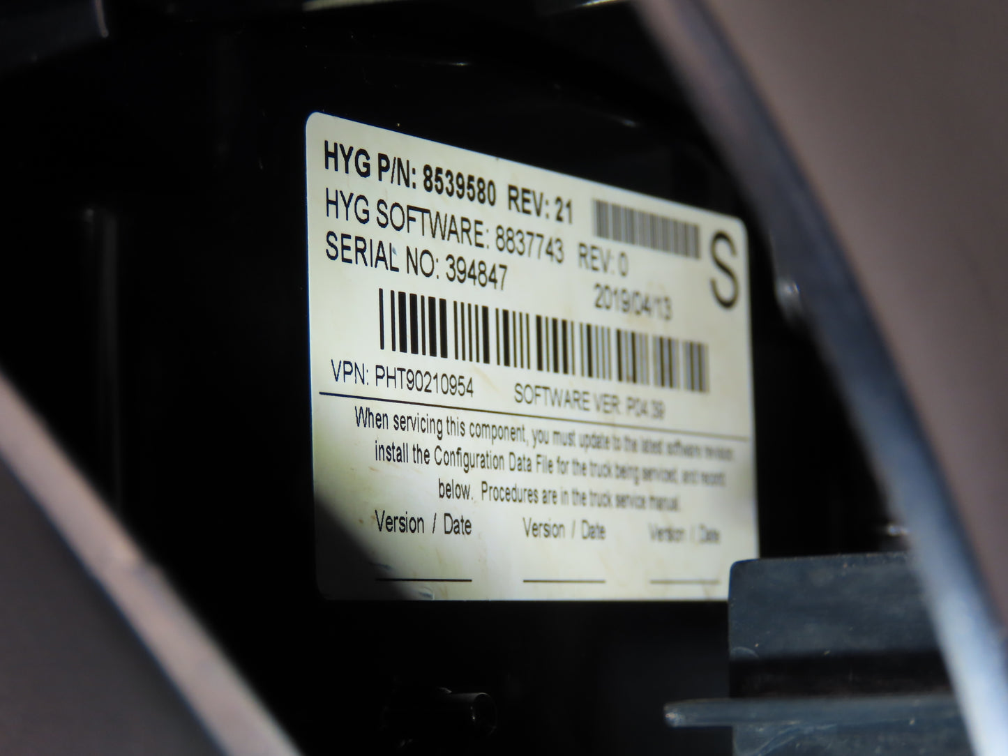 Hyster 8539580 Forklift Display Controller Module Rev 0 W/Key Off E80XN