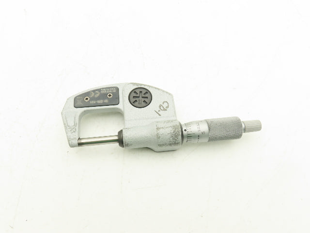 Mitutoyo 293-831 Digimatic Micrometer 0-1" 25mm Range Flat Anvil