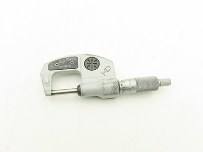 Mitutoyo 293-831 Digimatic Micrometer 0-1" 25mm Range Flat Anvil