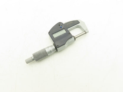 Mitutoyo 293-831 Digimatic Micrometer 0-1" 25mm Range Flat Anvil
