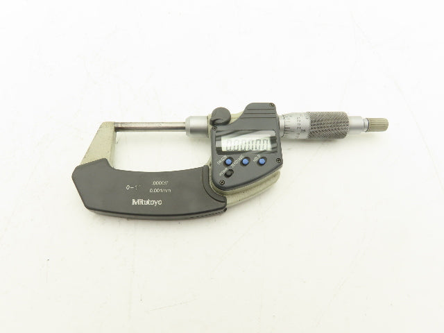 Mitutoyo 406-350 Digimatic Micrometer 0-1" 25mm Range Non-Rotating Spindle