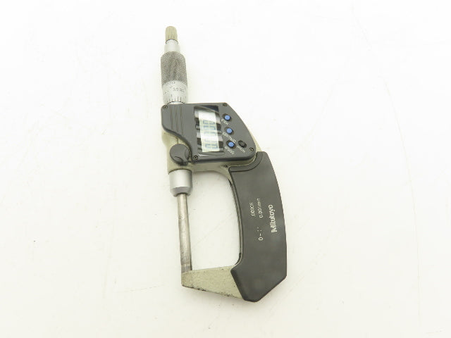 Mitutoyo 406-350 Digimatic Micrometer 0-1" 25mm Range Non-Rotating Spindle
