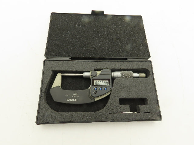 Mitutoyo 406-350 Digimatic Micrometer 0-1" 25mm Range Non-Rotating Spindle
