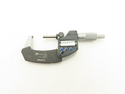 Mitutoyo 395-352-30 Digimatic Micrometer 1-2" Range .00005" Spherical Ball Anvil