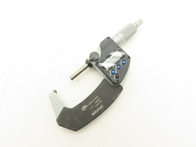 Mitutoyo 395-352-30 Digimatic Micrometer 1-2" Range .00005" Spherical Ball Anvil